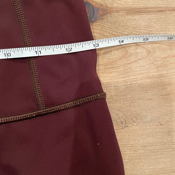 Athleta Persistence Laser Cut 7/8 Tight in Antique Burgundy Gym Athleisure Sm - Picture 10 of 11